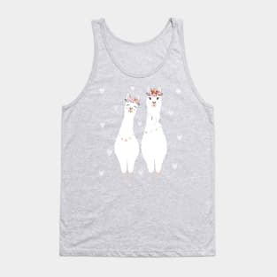 couple cute llama Tank Top